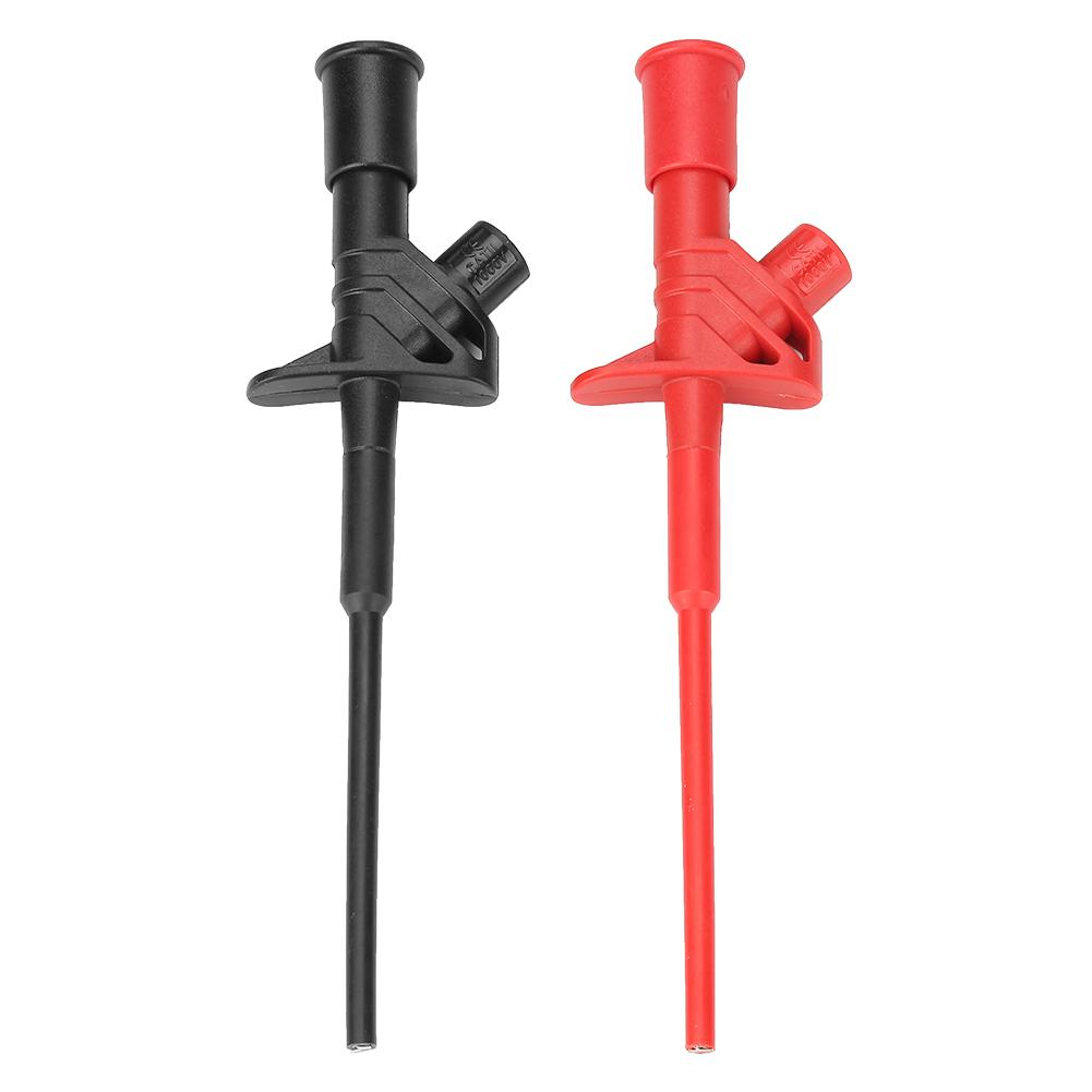 2Pcs P5004 High Voltage Flexible Test Probe Insulated Quick Professional Test Hook Clip