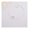 Brawo Women's Bracelet Popular 925 Silver Beautiful Chrysanthemum Flower Bangles Thin Chain Stylish Women's Bracelet Korean GD Western Style
