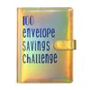 Dazzling Colors Challenge Budget Binder PU Leather Savings Challenge Notepad  New Year