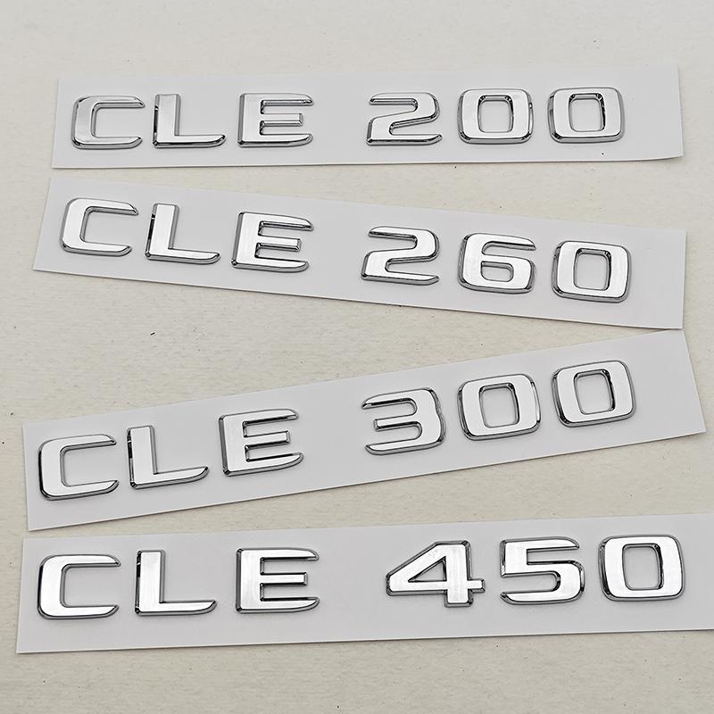 3D ABS Car Letters Logo CLE200 CLE260 CLE300 CLE450 Badge Rear Trunk Emblem Decals For Mercedes Benz CLE Class Auto Tail Marking