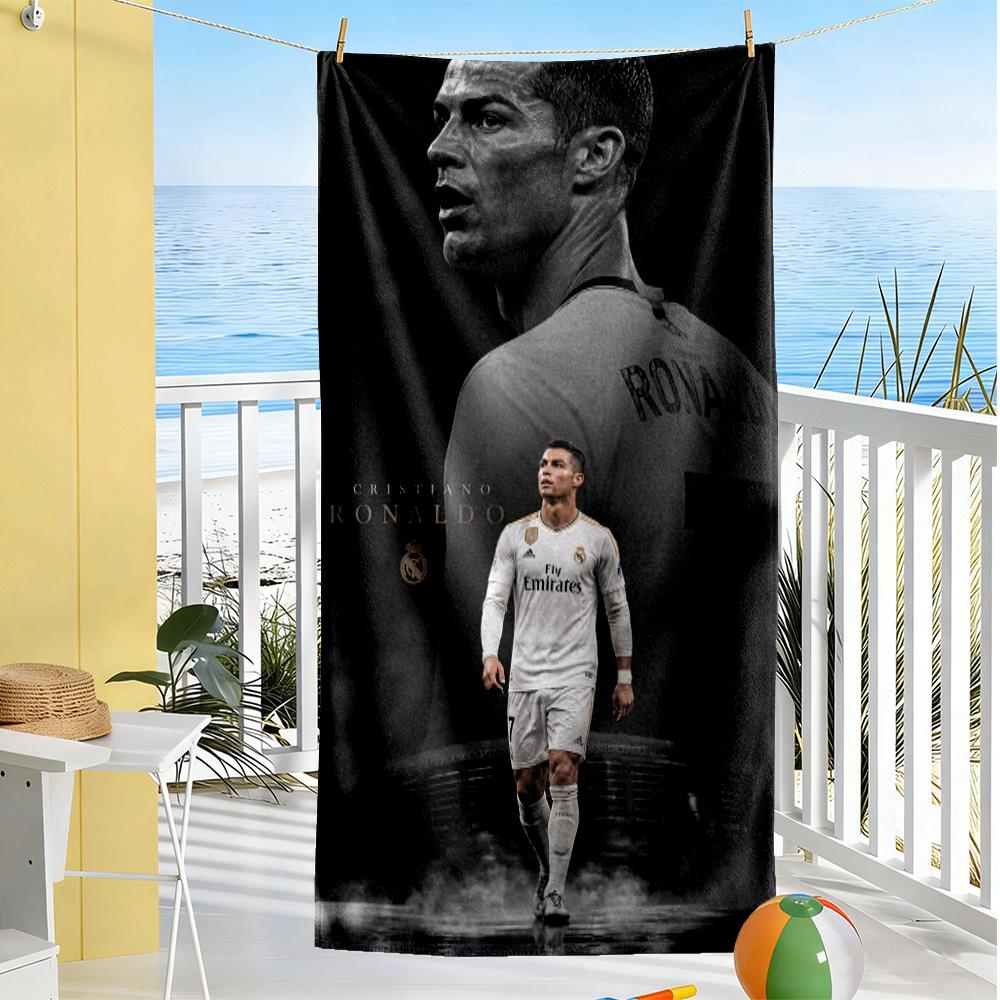Juventus Ronaldo Jersey Beach Towel Super Soft Microfiber Quickdry Fabric Comfortable Lightweight Perfect for Traveling Yoga Camping and Swimming