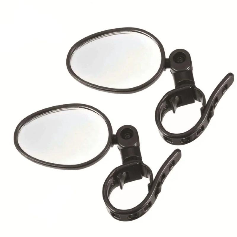 Specchietto Retrovisore Universale per Manubrio di Bicicletta e Motocicletta, Rotazione a 360°, Regolabile, per Ciclismo.