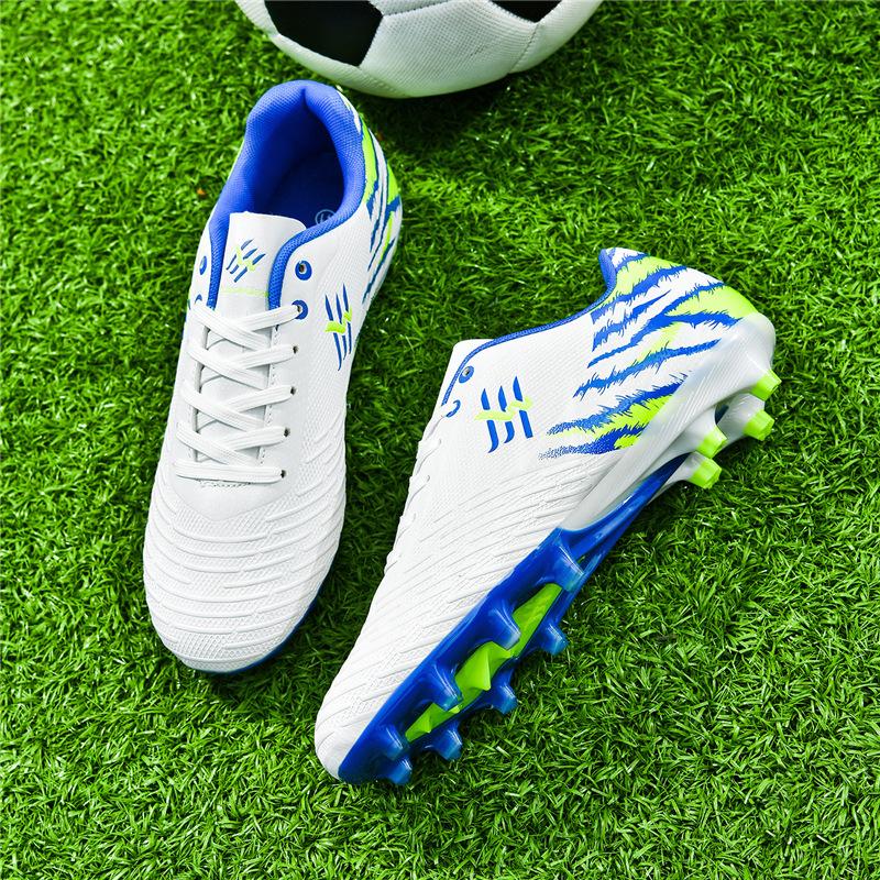New Men'S Ag Spikes Competition Football Shoes Tf Broken Nails Student Outdoor Sports Grass Professional Football Shoes