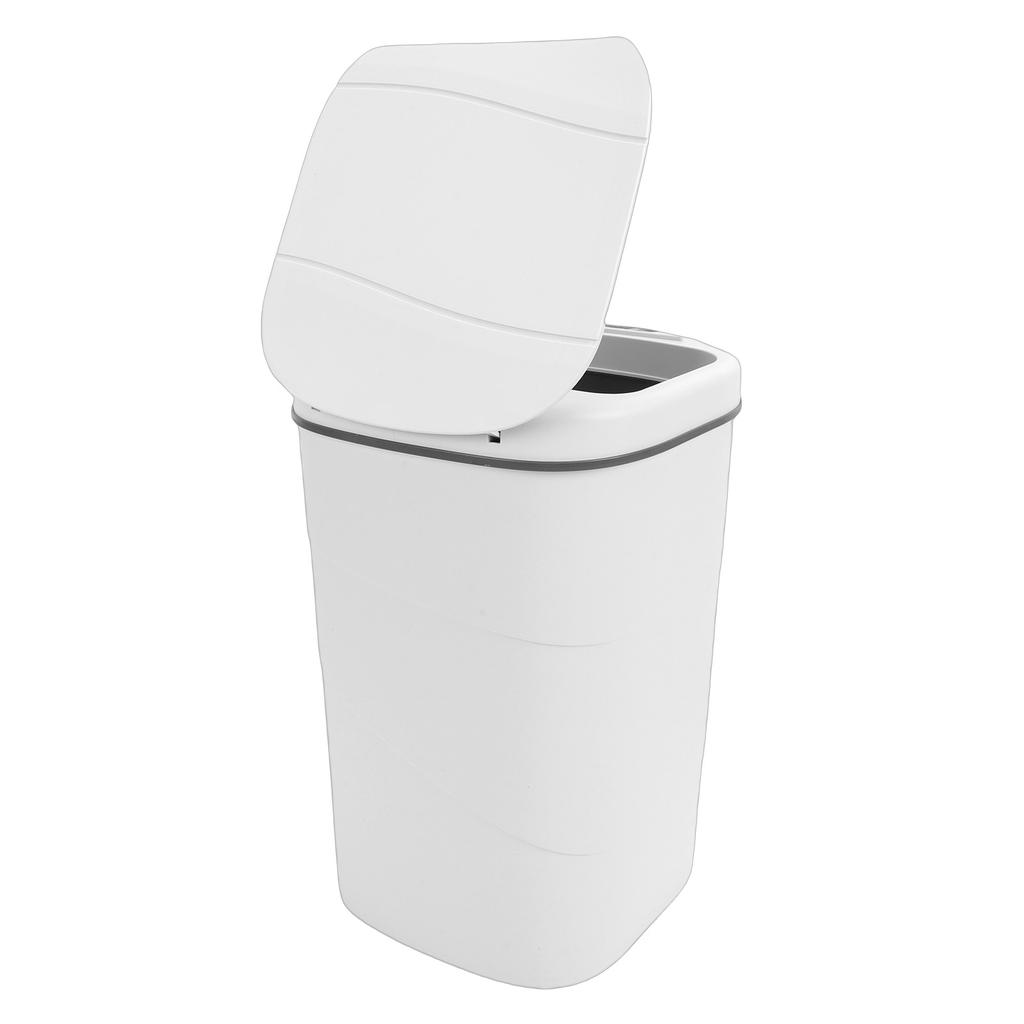 Motion Sensor Trash Can 18L Automatic Touchless Garbage Bin with Blue Luminous Press   for Bathroom Kitchen Living Room