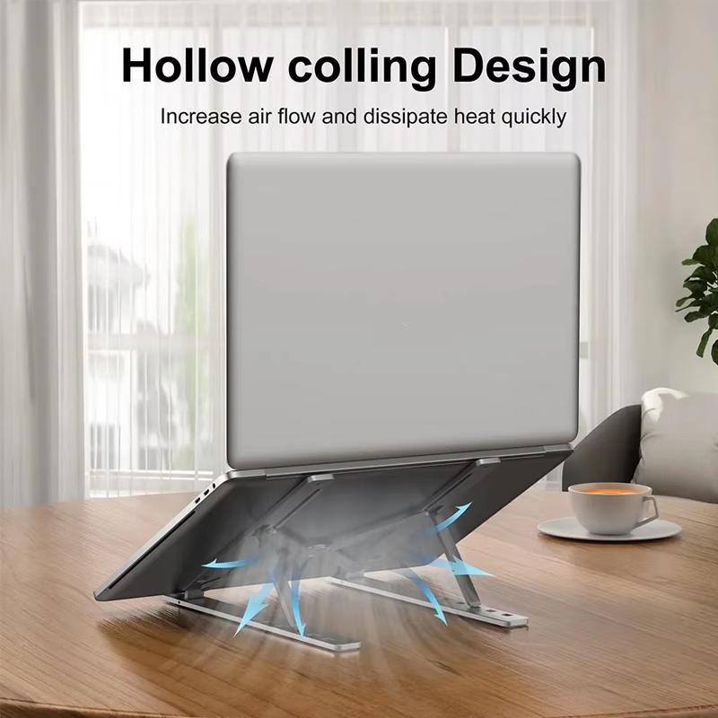 Xiaomi Aluminum Alloy Laptop Riser Foldable Height Adjustable Anti Slip Laptop Holder Portable Ergonomic Stand For Notebook Tablet