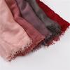 Big Size Plain Fringe 100% Cotton Viscose Hijab Scarf High Quality Wraps And Shawls Pashmina Musulman Headband Islamic Turban