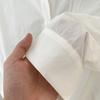 Polo-Kragen Langarm Baumwolle Freizeitblusen für Damen Mode Neu Uni Mittellang Sonnenschutzhemden Damen Locker Büro Damen Weißes Hemd Oberteile 25348
