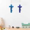 Faith Cross Pendant Car Freshie Silicone Mold Resin Casting Mold for Soap Candy Baking DIY Handmade Candle Decoration