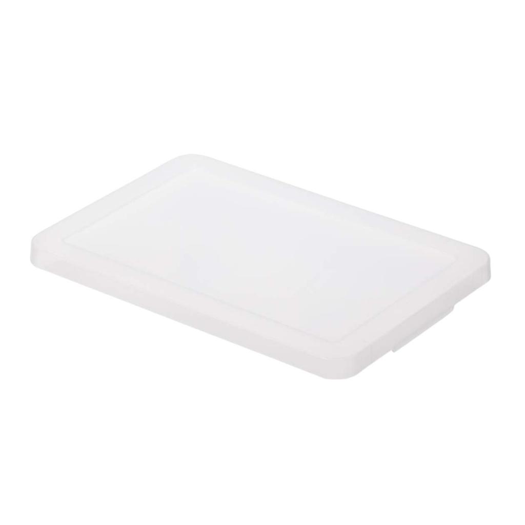 MUJI Polypropylene Storage Box Lid 37.5 x 25.5 x 2.5cm Semi-Transparent Direct from Japan