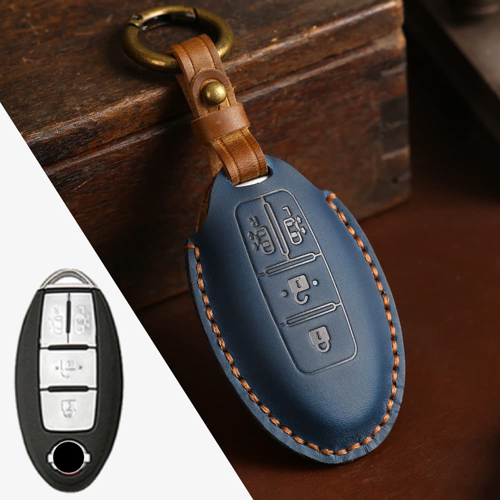 [Kinotaka] Nissan Compatible Genuine Leather Smart Key Case New Serena C27 Late Model Notebook
