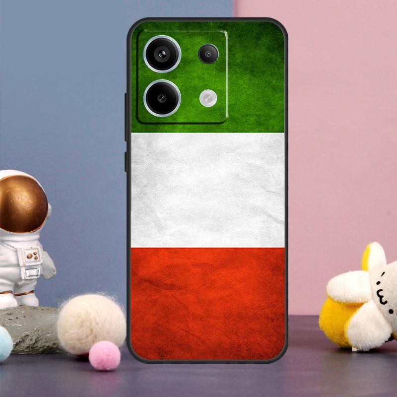 Italy Flag Case For Xiaomi Redmi Note 13 9 10 11 12 14 15 Pro Plus Redmi 15 15C 14C 10C 12C 13C Cover