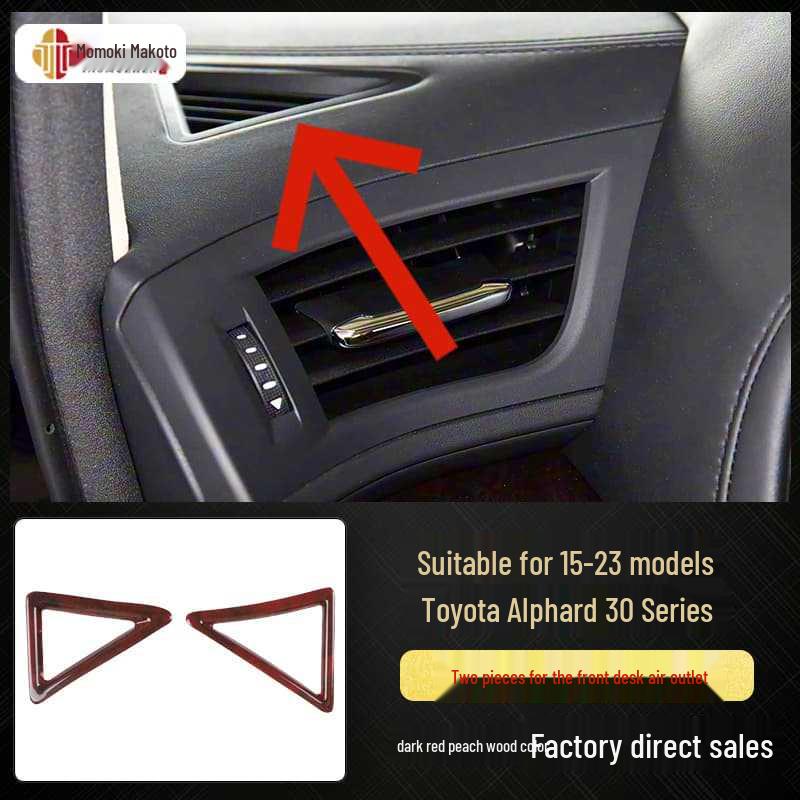 Carbon Fiber Interior Stickers for 15-23 Alphard Vellfire 30 Series, Scratch-Resistant