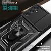 Slide Lens Camera Protect Shockproof Armor Phone Case For Samsung Galaxy A14 A24 A34 A54 5G 4G Cases Magnetic Ring Holder Cover