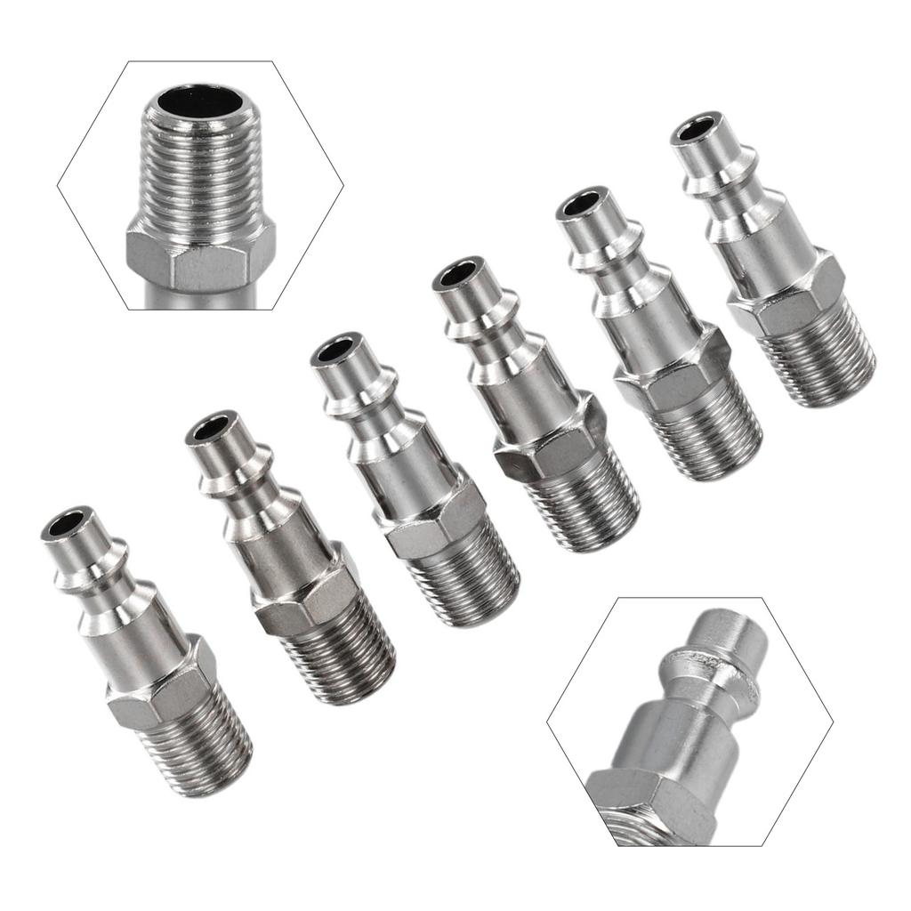 Practical Brand New Exquisite Quick Connector For Air Hose Quick Release 1/4Inch 6Pcs Air Hose Fitting Pneumatic Tool