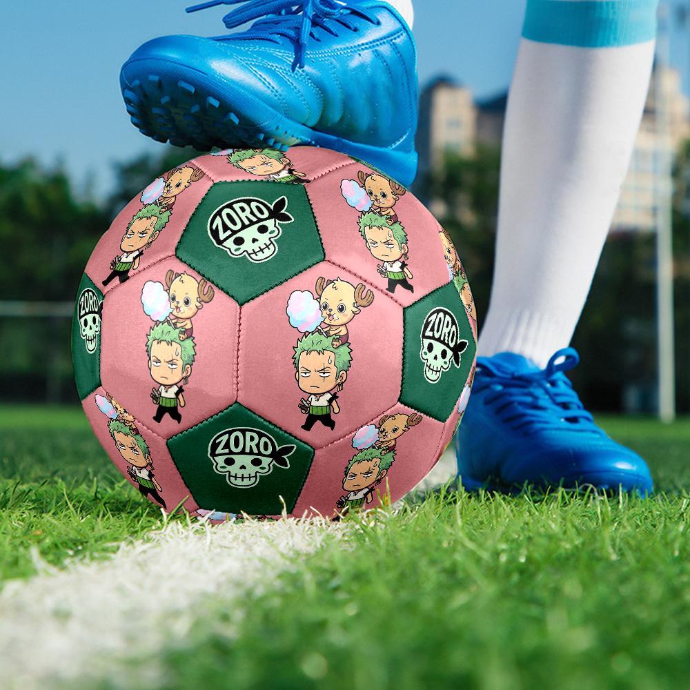 1pc One Piece Football Soccer Ball Size 5 Indoor Soccer Ball Fashion Colorful Backyard Game -Great For Sports Fans Gift HE16