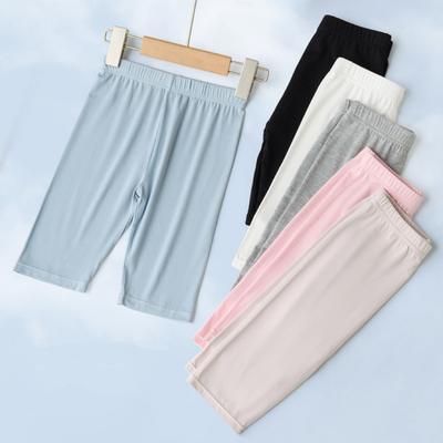 Yaz Çocuk Kısa Pantolon Öğrenci Düz Renk İnce Modal İç Çamaşırı Kız Çocuk Tayt Günlük Güvenlik Pantolonu Çocuk Spor Kıyafetleri