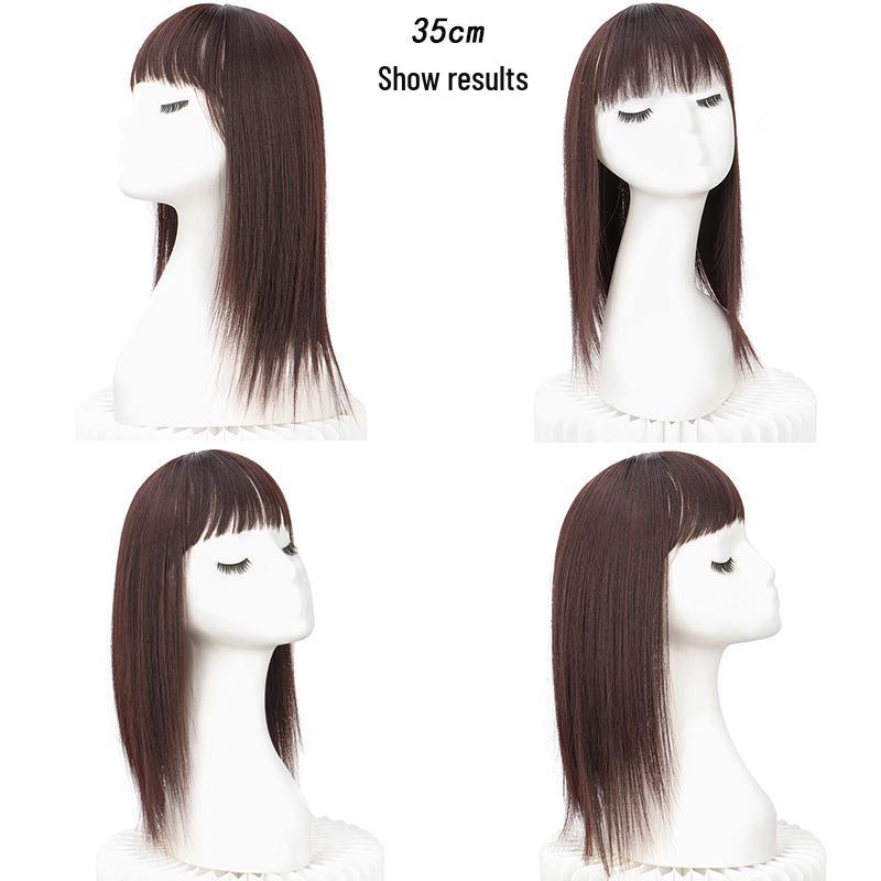 Hair Patch Wig: Synthetic Topper for White Hair Coverage