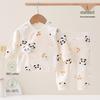 Newborn Four Seasons Pure Cotton Kimono Top & Pants Set
