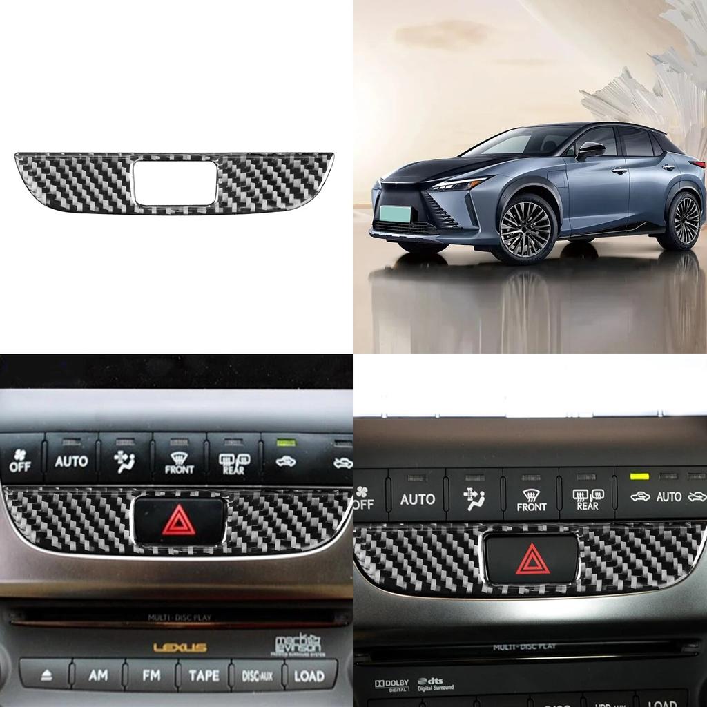 For Lexus GS 2006-2011 Car Double Flash Panel Decoration Cover Trim Sticker Decal Real Carbon Fiber Interior Accessoire Voiture