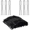 Temperia U Hair Pins for Women & Girls | Juda Pins (Pack Of 100) (With Storage Box) (7cm Long) | Stylish U-Shaped Hairpins for Hairstyling | Hair St