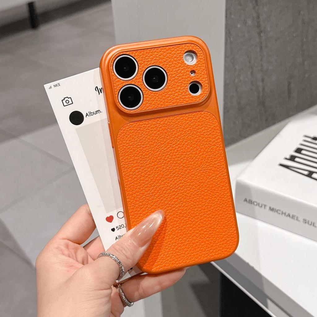 Lychee Texture Phone Case for iPhone 17 Pro Max - Precision Fit & Business Fashion Style