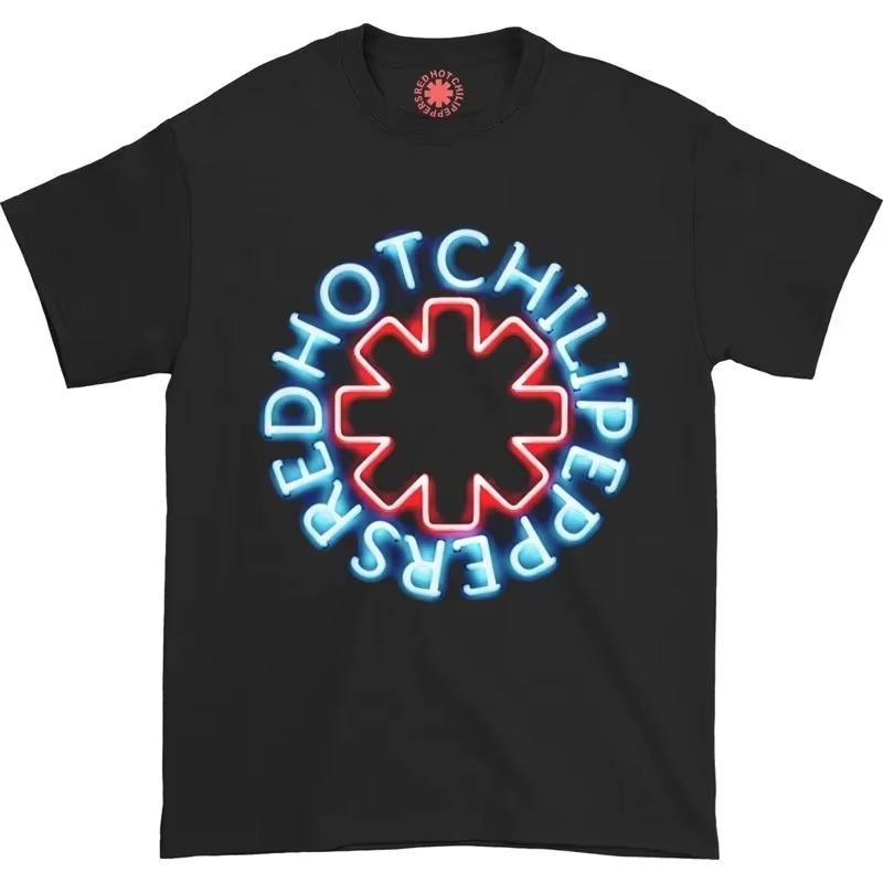 

2026 New pure Cotton Tshirt Red Hot Chili Peppers Unisex Cartoon Cool Funny Women and Unisex Tshirt Harajuku ShortSleeve Tees 4XL