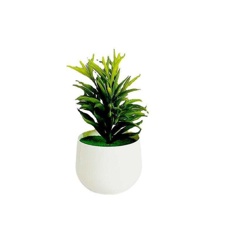 Greenery Small Artificial Bonsai With Plastic Craft For Living Room Gift And
