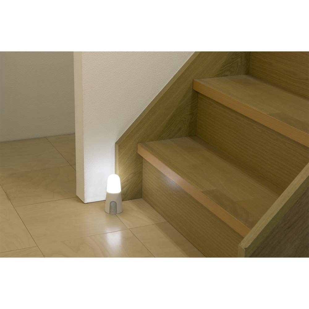 Iris Ohyama LED Sensor Light, Dry Type, with Motion Sensor, Stand Type, BSL40SN-WV2