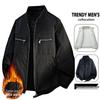 Teen 2026 Stand-up Collar Winter Retro Motorcycle Workwear Jacket