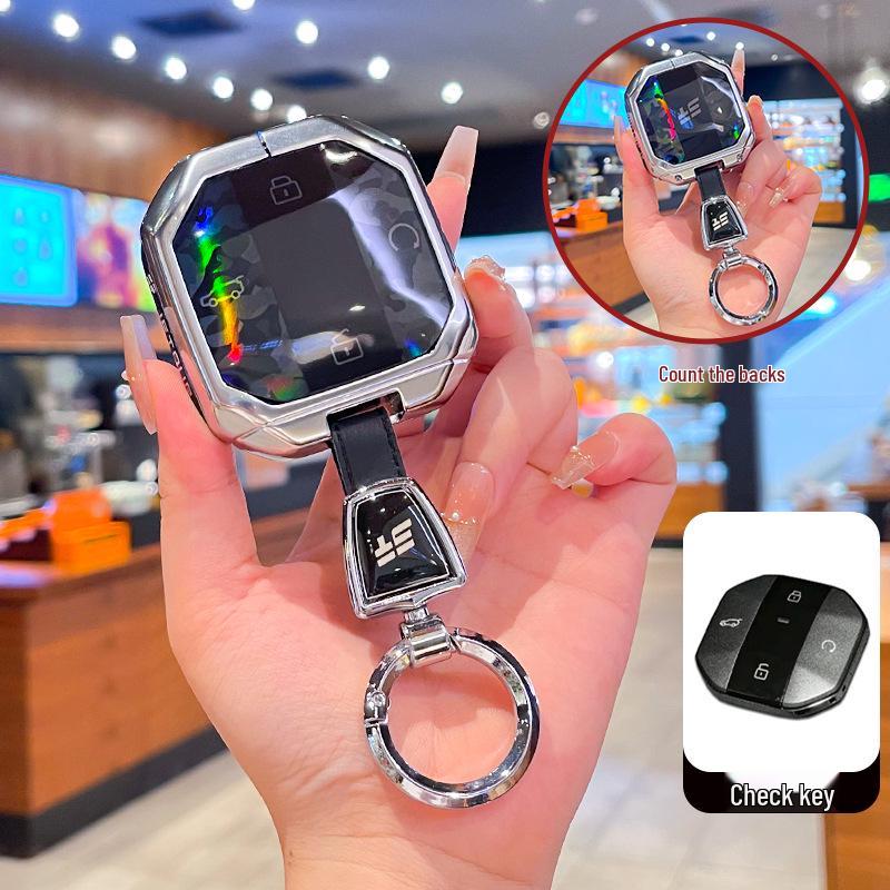 Jetour Traveller T1/T2 Key Case: Robust Shell Protection with Metal Buckle