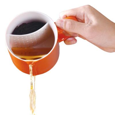 Caneca de chá de cerâmica, xícara de café simples com tampa de biscoito e filtro, xícara de chá de flor de porcelana, utensílios para bebidas de escritório, presente