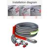 18-ton heavy-duty tow Rescue Towing Rope for Off road vehicle SUV sedan, sturdy and durable,equipped with a strong hook towing