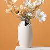 Nordic Ceramic Plain Fired Minimalist Vase, Home Dining Table Living Room Bedroom, Office, Tabletop Decoration, Flower Ware, 1Pc