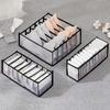 5pcs Organizer Panties Socks Storage Boxes Wardrobe Pants Clothes Underwear Drawers Jeans Clothes Separator Bra Folding Divider