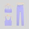 LULU Original Three-Piece Yoga Set: Beautiful Back Y/U-Shaped Vest & Quick-Dry, Breathable Nine-Point Pants for Women