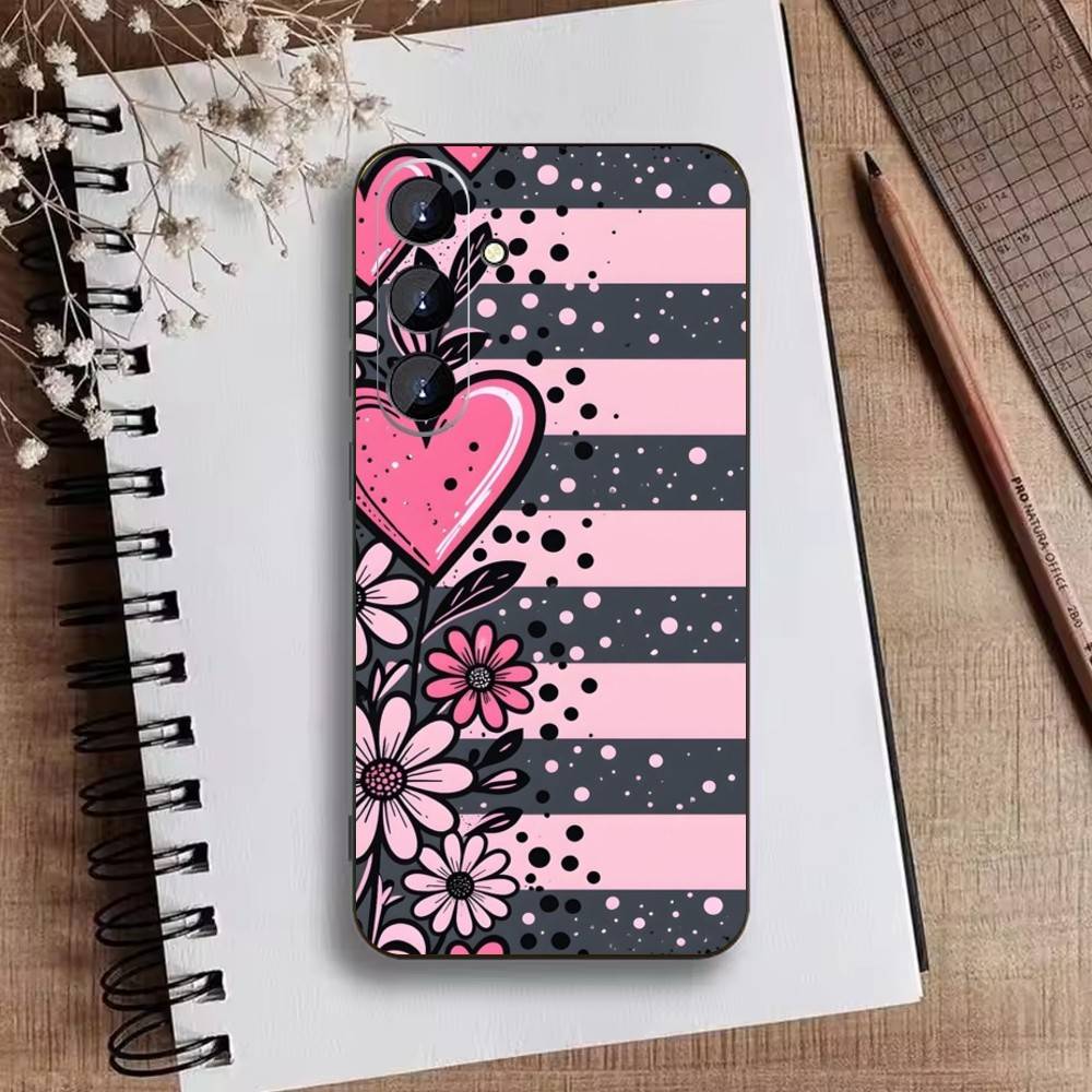 Y2k I-INS Graffiti Phone Case For Samsung Galaxy A73,21,22,32,71,53,52,51,80,5G Soft Black Cover