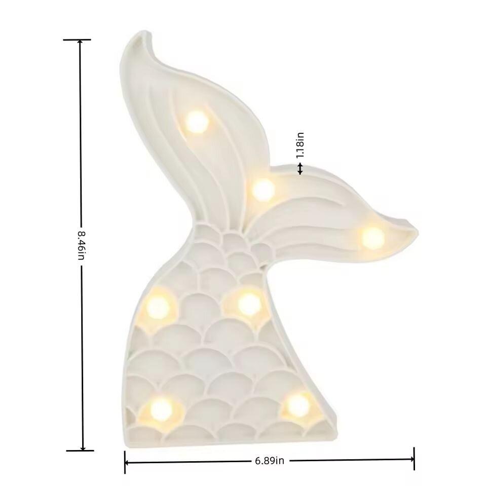 1 STK Kreative LED-förmige Wandleuchte Batteriebetrieben Nachtlicht Innen Dekorationsleuchten Für Schlafzimmer Tisch Strandparty & Fotografie