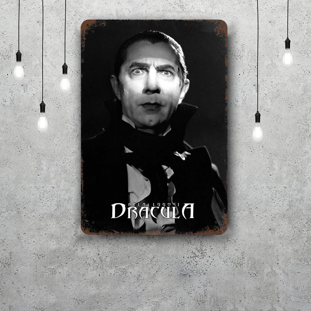 bela lugosi dracula actor Tin Sign Home Decor Wall Decor Art Wall Mural Room Decoration Decor Retro Metal Sign Plate Bar Posters