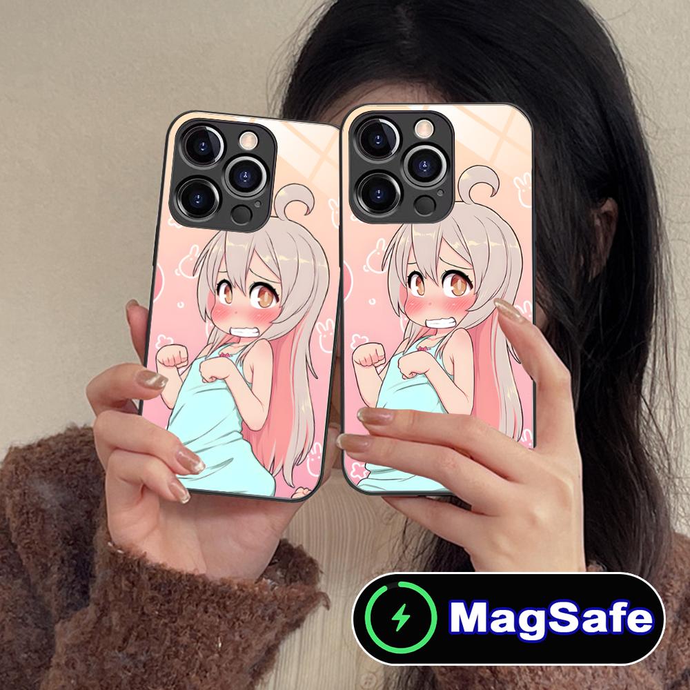 Anime Mahiro Oyama Onimai Phone Case for iPhone 17 16 15 14 13 12 11 Air Pro Max Plus Mini MagSafe Glass Colorful Cover Luxury