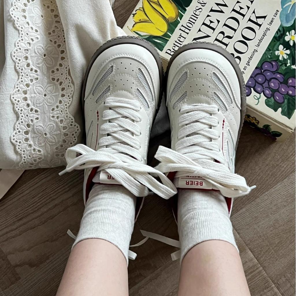 Board shoes fashion mesh board shoes 2025 new autumn ins little white shoes women's round head casual student shoes