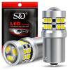 2Pcs P21W Led 1156 T20 W21/5W 7443 P21/5W 2800LM W21W Car Bulbs 7440 BA15S BAY15D PY21W BA15D Auto DRL Light White 1157 P27W T25 3156 3157 Brake Light