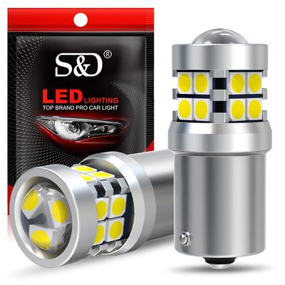 2 Pezzi P21W Led 1156 T20 W21/5W 7443 P21/5W 2800LM W21W Lampadine Auto 7440 BA15S BAY15D PY21W BA15D Luce DRL Auto Bianca 1157 P27W T25 3156 3157 Luce Freno