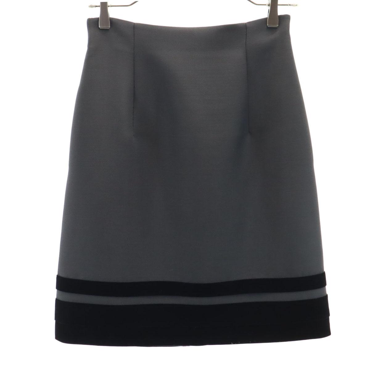 

FOXEY made in Japan Midi length Tight Skirt 38 Charcoal gray Women Used