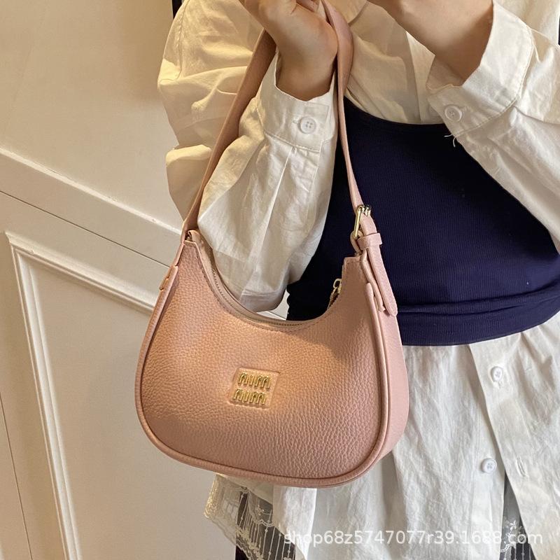 Niche foreign crescent bag women's bag 2025 new high-end one-shoulder armpit bag versatile large-capacity commuter bag