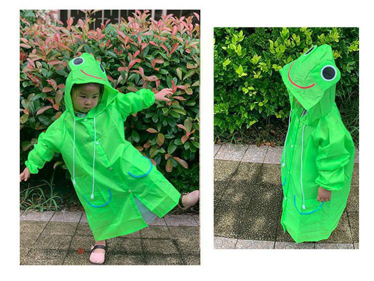Poncho antipioggia spesso a forma di anatra dei cartoni animati per bambini e studenti dell'asilo