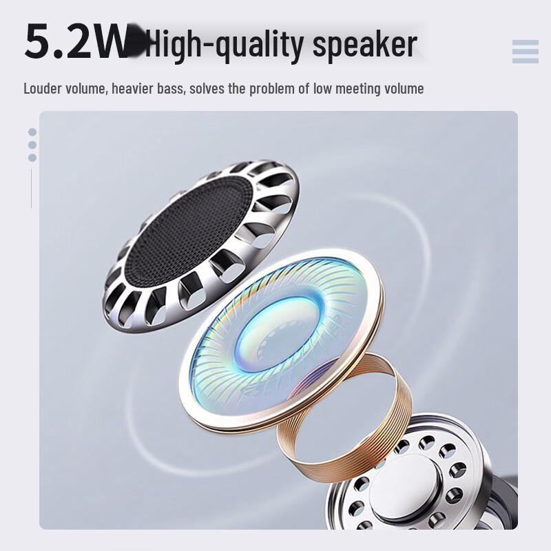 Huachang Vision 2.4G Wireless Omnidirectional Conference Microphone (CN version)