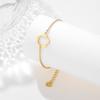 Flower Charm Bracelet for Women Grils Stainless Steel Fashion Jewelry Gift