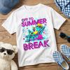 Off To Summer Break T-shirt | Teachers Students Kids Boys Girls Funny Frog Retro Beach Graphic