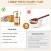 11Pcs Coffee Syrup Pump for 750ml Syrup Bottle Reusable Pump Bottle Dispenser No Dripping Pressed Coffee Syrup Pump Dispenser