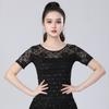 Latin Dance Costume Adult Female Lace Sequined Blouse Dance Clothes Body Practice Clothes National Standard Dance